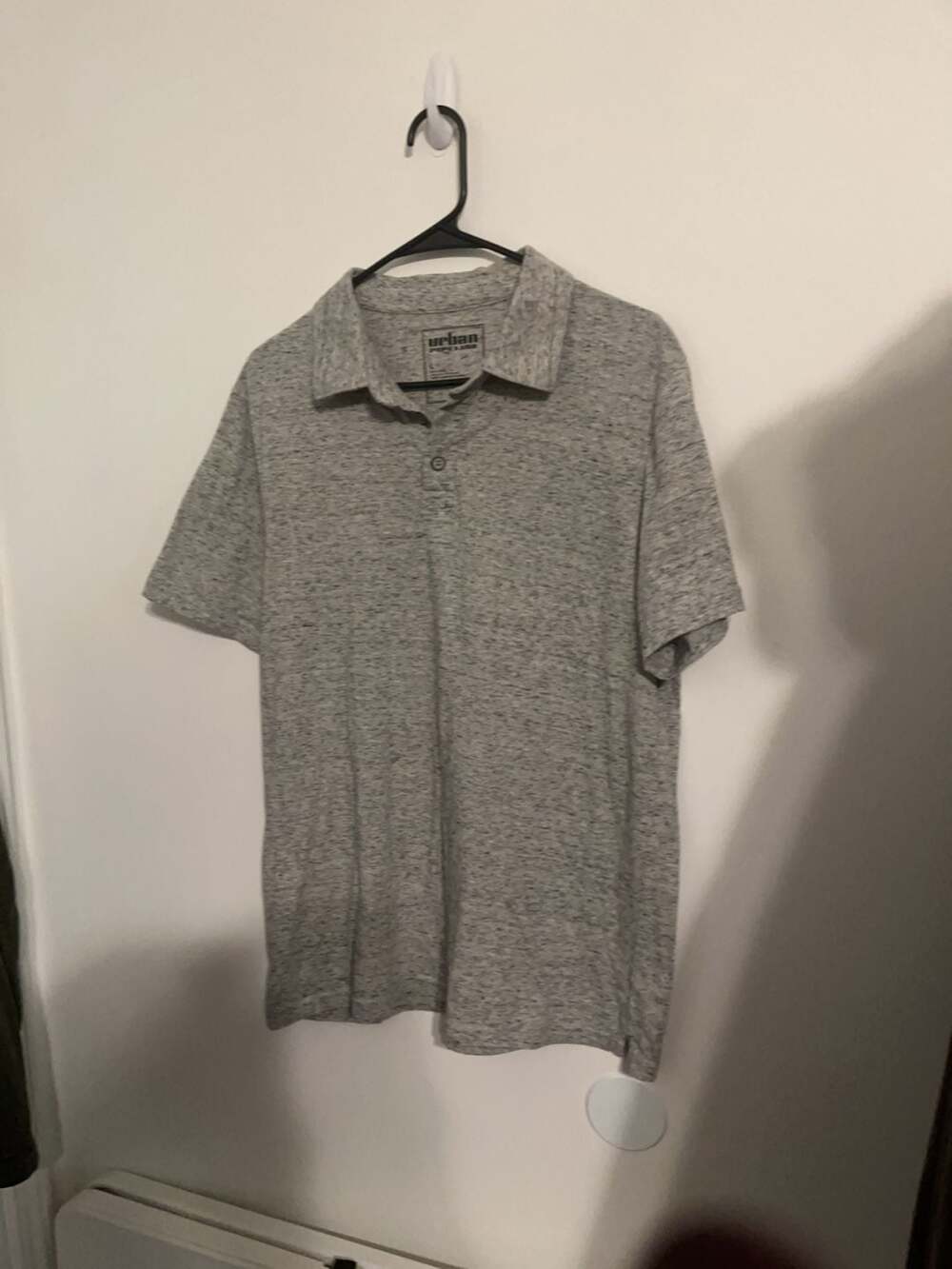 Urban Pipeline Men's Gray Heathered Polo Shirt Size Large